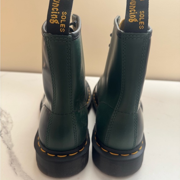 Dr. Martens Black and Green Ankle Boots - Picture 8 of 8
